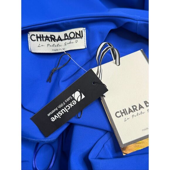 Chiara Boni La Petite Robe Jodene Pleated Wrap Midi Dress Size 4 - Picture 9 of 10